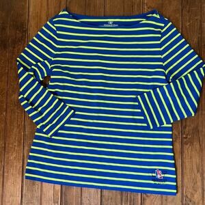 Women’s Vineyard Vines 2017 Americas Cup Bermuda striped 3/4 sleeve top size m